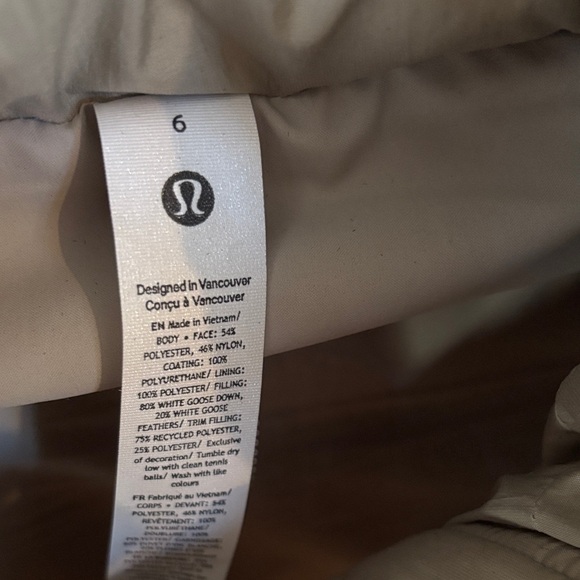 lululemon athletica Tan Puffer Vest - Picture 4 of 7